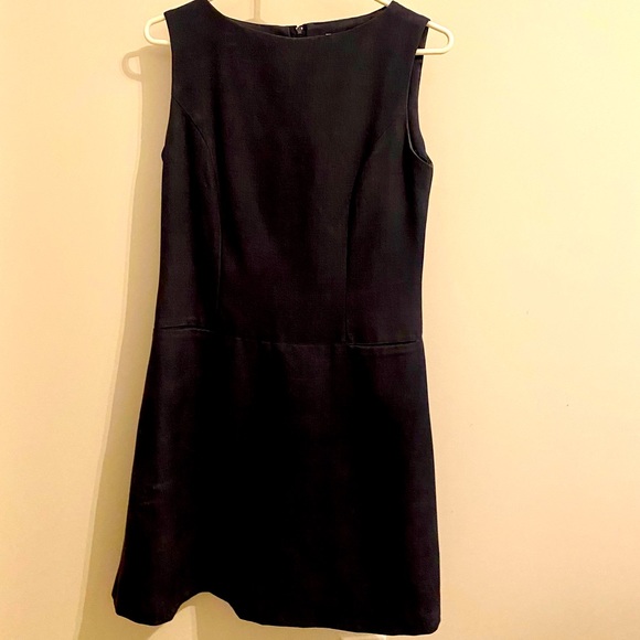 Navy Blue Dress with slit pockets - Picture 2 of 2